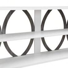 3-Tier Industrial Console Table, 70.87 Inch, Narrow Entry Table Long Table With Storage For Entryway, Living Room, Foyer, Hallway,White. - White - View 11