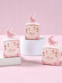 24件套斋月开斋节礼盒、斋月糖果盒、斋月新月星形图案开斋节礼盒、斋月礼品包装用品、斋月礼品袋、斋月派对用品、斋月回礼盒、斋月厨房包装、斋月礼物、斋月开斋节装饰品、斋月家居装饰、斋月家居装饰品、斋月用品、斋月祈祷 - 粉紅色水彩 - 查看 6