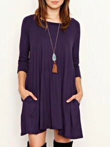 Boho Retro Solid Rayon Cool  Color Mini Dress Short Sleeves Grey Charcoal Olive Navy Small To 3XL Plus Curvy - Hải quân - Xem 4