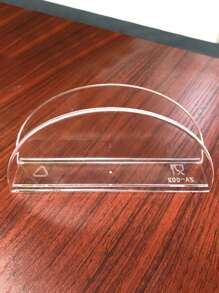 3M Acrylic Heart Shaped Napkin Holder, Elegant Transparent Standing Tissue Paper Dispenser Rack For Restaurant, Dining Hall, Hotel