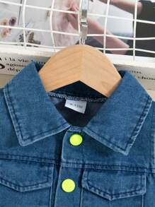 Conjunto de moda primavera/verano para niñas con chaleco vaquero y mono verde con tirantes, conjunto elegante para fiesta/viaje