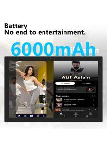 PEICHENG Pincity YQ10S Max Android Tablet, 10 Inch, RK3562 Quad-Core 2.0GHz Processor/6GB RAM 128GB Storage/2.4G+5G WiFi+WiFi 6/Bluetooth 5.0/FHD IPS Display/2MP+5MP Dual Cameras/Type-C/6000mAh Battery/Support 1TB SD Card Expansion/Includes Keyboard, Mouse, Stylus Pen, Protective Case And Screen Protector (Adapter Not Included) - Black - View 4