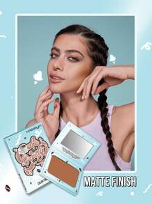 Misslyn Cafe Beauty Color Palette Bronzing & Contouring Powder, Bronzer, Matte Bronzer, Pigmented Soft Powdery Texture, With Mirror, Facial Bronzing Powder For Contouring, Long-Lasting, Lightweight, Smooth, Blendable,Vegan,Cruelty Free - BÁNH SÔ-CÔ-LA #1 - Xem 5