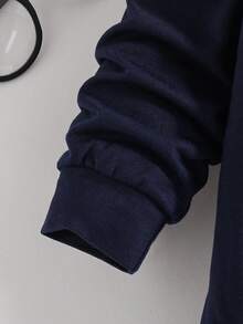 Toddler Cartoon Print Crew Neck Sweatshirt And Sweatpants Set