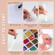 Set de pintura de acuarela sólida de 50/72/90/100/128/168 colores, caja metálica portátil, conjunto de pigmentos para dibujo, bocetos al aire libre, bellas artes, pasatiempo, colores metálicos y fluorescentes, vuelta al colegio, útiles escolares