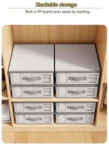 1 Peça Estante de Armazenamento de Roupa de Linho, Cubo de Armazenamento de Roupa de Cama com Janela, Adequado para Lençóis, Travesseiros e Edredons, Organizador de Quarto com Seta Cinza, Armazenamento Doméstico, para Camiseta Branca Feminina, Calça Preta Feminina, Roupas de Inverno Femininas, Vestido, Roupas de Inverno Femininas, Vestidos Elegantes Femininos, Camisa Branca Feminina, Manga Longa, Macacão Branco Feminino, Vestidos de Primavera Femininos, Looks de Primavera Femininos, Primavera, Roupas de Primavera, Minimalista, Armazenamento de Blusas de Verão