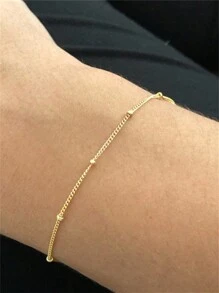 1Pc Dainty 925 Sterling Silver Zirconia/Pearl Bracelet For Women Hand Chain Bracelet Waterproof Adjustable Bracelet Perfect For Women Jewelry Gift