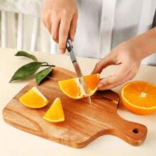 1pc Multifunctional Wooden Tray/Display Platter, Suitable For Restaurant, Kitchen, Easy To Clean, Outdoor Picnic, Snack, Divided Platter, Bread Tray, Friends Party, Home Decor And Kitchen Use, Can Contact With Cooked Food, Vegetable, Fish And Meat