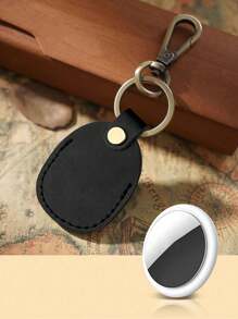 Vintage Leather Tracker Protective Case, Compatible With Airtag Tracking Locator Protector - Multicolor - View 4