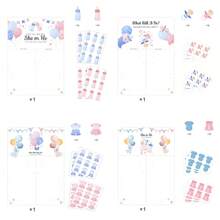 1 张性别揭秘派对游戏卡，性别揭秘嘉宾游戏，生日派对 - 彩色 - 查看 6