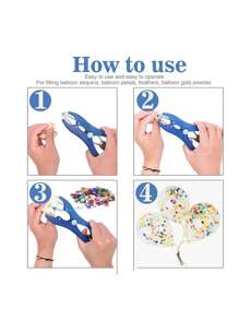 Flaring Pliers Balloon Sequins Filler Tool Balloon Filling Tool Balloon Filling Machine Stainless Steel Balloon Expansion Tool Pliers Tool Sequin Filling Expander,Christmas - Royal Blue - View 4