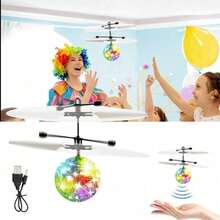 Flying Ball RC Toys For Children Goo Play For Child Ball Helicopter Gifts For Child Built-In-Shinning LED Disco Light Induction Ball Children Play Indoor And Outdoor Gifts For Boys Girls - 1 - View 2