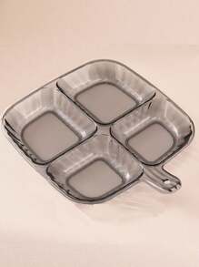 2 件套随机颜色隔间餐具套装，创意隔板，设计别致简约，有助于整齐地整理饭菜，每个隔间将不同的食物分开 - 彩色 - 查看 10