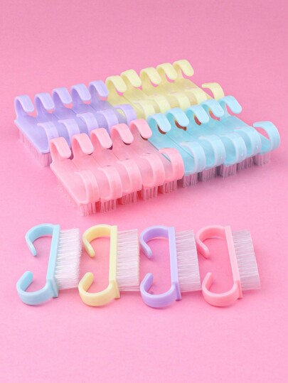 4/10/50 sztuk Mały rozmiar Szczotka do czyszczenia paznokci, Szczotka do skórek, Szczotka do czyszczenia kurzu z paznokci, Wielofunkcyjne szczotki do usuwania brudu i zanieczyszczeń