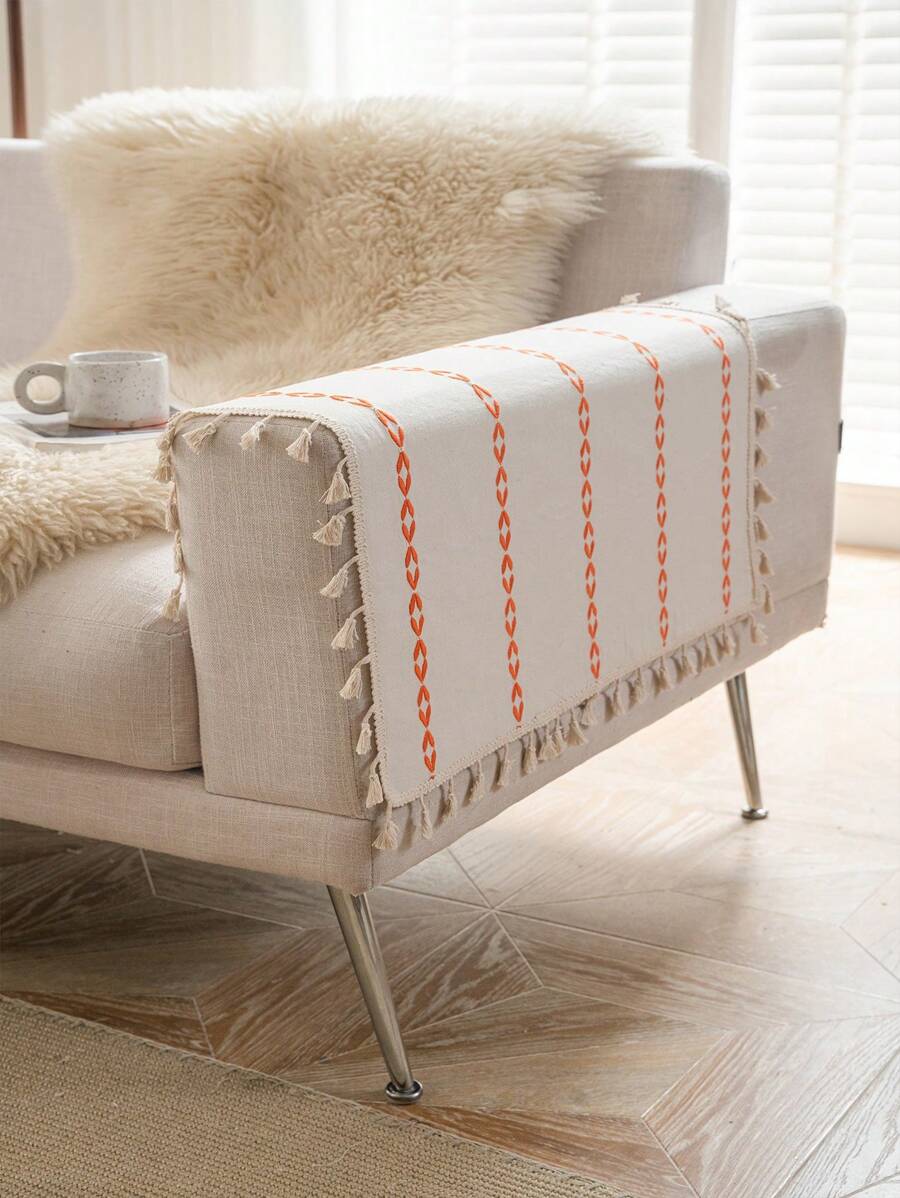 Tokoto 1 chiếc khăn trải bàn nhỏ bằng vải polyester dệt kim Jacquard, có nhiều màu sắc, miếng lót đĩa vuông đơn giản họa tiết sọc Bohemian, khăn ăn, khăn trải bàn thích hợp cho nhà hàng, khách sạn, phòng ngủ, bàn ăn, tủ đầu giường, tủ giày, ghế sofa, giỏ đựng, ngoài trời, trang trí lễ hội, mọi mùa