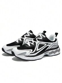 baasploa Men's High Quality Running Shoes Spring Men's Outdoor Non-Slip Sports Running Men's Shoes Fashion Comfortable Men's Sneakers - Black and White - View 7