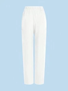 cimmuovere Spodnie medyczne damskie, wygodne, jednokolorowe, proste, wielokieszeniowe, do uniformu chirurgicznego