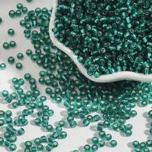 3mm-30g/900pcs,Glass Seed Beads Bulk,Small Craft Beads,Small Beads,Transparent Silver Lined Small Round Pony Beads Bulk For Jewelry Making,Loose Spacer Beads For Jewelry Making Supplies,DIY Crafts Necklace