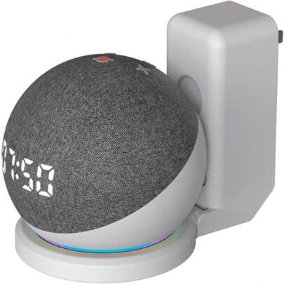 Wall Mount Holder Stand For Dot 4th & 5th Generation, A Space-Saving Accessories With Cord Management For Your Echo Smart Home Speakers, Hide Messy Wires