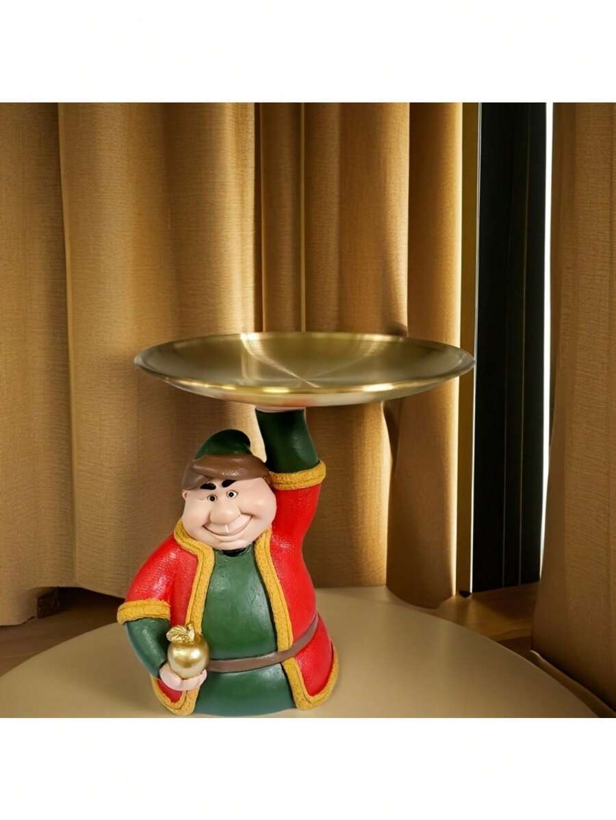 节日庆典用树脂雕像 - 创意穆斯林雕像托盘装饰，适合节日和家居装饰 - 1個 - 查看 1