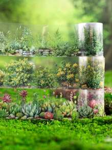 1 Rolle gartenbauliches bedrucktes dekoratives Klebeband für DIY-Scrapbooking, Magazine, Fotoalben, Planer, Geschenkboxen, Aufkleber zur Schulanfang