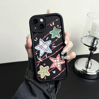 1 st Creative Love Star 13pro Ladder mobilskal till iPhone 14 Black Series 12Pro Max Premium Simple 11Plus