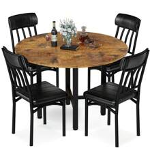 Dining Table & Chair Sets - Brown - View 2