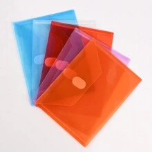 5pcs/10pcs A7 Premium Matte Finish Morandi Plastic Small Envelopes With Self-Seal Hook Loop Closure - Document Bags For File Folders, Receipts, Checks, Passports - Perfect For Christmas, Engagement, Thanksgiving, Valentine's Day, Wedding Occasions Back To School,Back To School,School Supplies