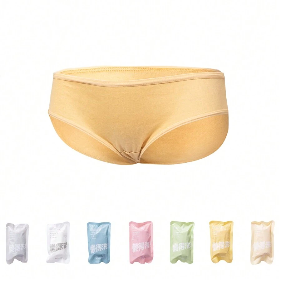 Miniso 名创优品 7条装一次性内裤 无菌宽臀版 女士旅行一次性内裤 - 非常适合商务旅行、月经期 - 彩色 - 查看 1