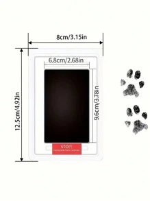 A Non-Contact Ink Pad With A Pet Paw Print Kit, A Pet Track Ink-Free Pad For Keeping Cat/Dog Paw Print Pet Souvenirs And Pet Photo Frame