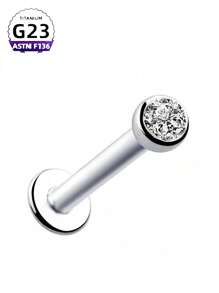 CatDObo 1件1.2毫米2-4毫米钻石钛合金唇钉G23钛镶嵌钻石杯碗形耳环内螺纹耳骨硬鼻饰品批发 - 碗杯 - 查看 17