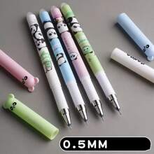 Set di 8 penne cancellabili creative da 0,5 mm con design di astronauta, animale, panda, unicorno, con inchiostro blu, anima cancellabile, manico lavabile, forniture per ufficio e articoli di cartoleria per il ritorno a scuola