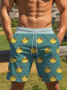 Summer Loose Fit Men Suitable For Outdoor Sports, Comfortable And Diverse Casual Shorts, Fashionable Patterns, Versatile And Sports - Multicolor - View 3