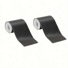 2 Rolls 5cm * 3m / 1.96in * 118in 3D Carbon Fiber Vinyl Car Wrap Film Roll Film, Suitable For Car Stickers And Motorcycle Car Decals, Protect Car Paint From Scratch Design - Christmas