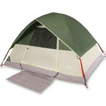 3 Person Waterproof Green Dome Camping Tent For Outdoor Adventures - Green - View 2