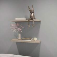 Iva Floating Shelf In Melamine X2 Taupe