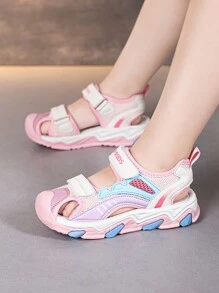 Verstellbare Zehen-bedeckende Sport-Sandalen für Kinder/Kleinkinder, atmungsaktiv, rutschfest, robustes Design, geeignet für Kinder's Outdoor-Sommeraktivitäten, Wasserschuhe mit Zehenschutz