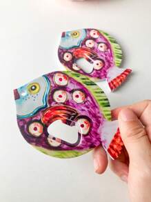 1pc Cute Goldfish Embossed 3D Fridge Magnet & Bottle Opener, Large Size, Home Decor, Daily Use And Holiday Gift Birthday Gifts Graduation