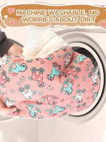 1 件猫睡袋，舒适猫睡袋，猫冬季睡袋，舒适温暖猫睡袋 - 半封闭柔软毛绒睡袋 - 适用于室内猫 - 彩色 - 查看 7