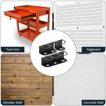 Metal Wall-Mounted Paint Spray Bottle Rack, Single/Double/Triple Hole Design, Easy Installation Storage Shelf For Garage And Home