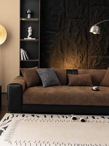 1 szt. Modny pokrowiec z nadrukiem w panterkę Chenille - miękki, antypoślizgowy, przyjazny dla zwierząt domowych pokrowiec na sofy i sofy w kształcie litery L (1/2/3/4 miejsca) - dostępny przez cały sezon, można prać w pralce