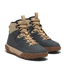 Timberland 2024 男士 MID LACE HKR BOOT 户外休闲高帮鞋 A6CWN-EP2 - 藍色 - 查看 5