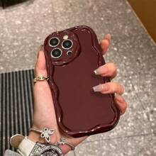 Funda de teléfono con diseño elegante en forma de gota de agua, diseño versátil compatible con series compatible con iPhone 16/15/15Pro/15ProMax/14/13/12/11/XsMAX, funda protectora para teléfono