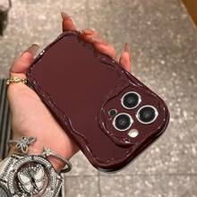 Funda de teléfono con diseño elegante en forma de gota de agua, diseño versátil compatible con series compatible con iPhone 16/15/15Pro/15ProMax/14/13/12/11/XsMAX, funda protectora para teléfono