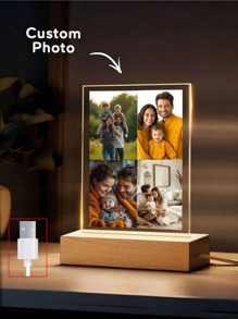 1 Đèn ngủ LED ghép ảnh đôi tùy chỉnh, Đèn ngủ acrylic cá nhân hóa với ảnh và chữ, Đèn ảnh tùy chỉnh, Đèn LED ghép ảnh cá nhân hóa, Khung ảnh đôi, Quà tặng ghép ảnh cá nhân hóa cho Ngày của Mẹ, Ngày Valentine, Quà trang trí Ngày Valentine, Đa chức năng, Trang trí, Phòng trà, Nhà cửa, Vườn, Văn phòng, Cho kỷ niệm, Cho Ngày Valentine, Cho Ngày của Mẹ, Cho Ngày của Cha, Cho lễ tốt nghiệp, Cho tân gia, Đồ thủ công tùy chỉnh, Cổ điển, Chất lượng cao, Trang trí văn phòng, Sống thanh lịch, Sang trọng thành thị, Trang trí thời trang - bốn bức ảnh - Xem 5