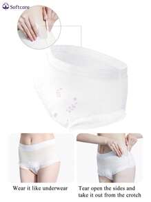 3/5/12/15/30 Pieces/Pack, Protective Underwear, Absorbent Underwear, Feminine Hygiene Diapers, Sleep Pants, Menstrual Pants, Women's Pajamas, Everyday Wear, Menstrual Pants, Daytime Pants, Disposable Underwear, Also Suitable For Postpartum And Elderly People. - White - View 7