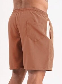 Kit 2 Men's Tactel Sports Shorts Tactel Bermuda Shorts With Elastane Summer Running - Màu Khaki - Xem 8