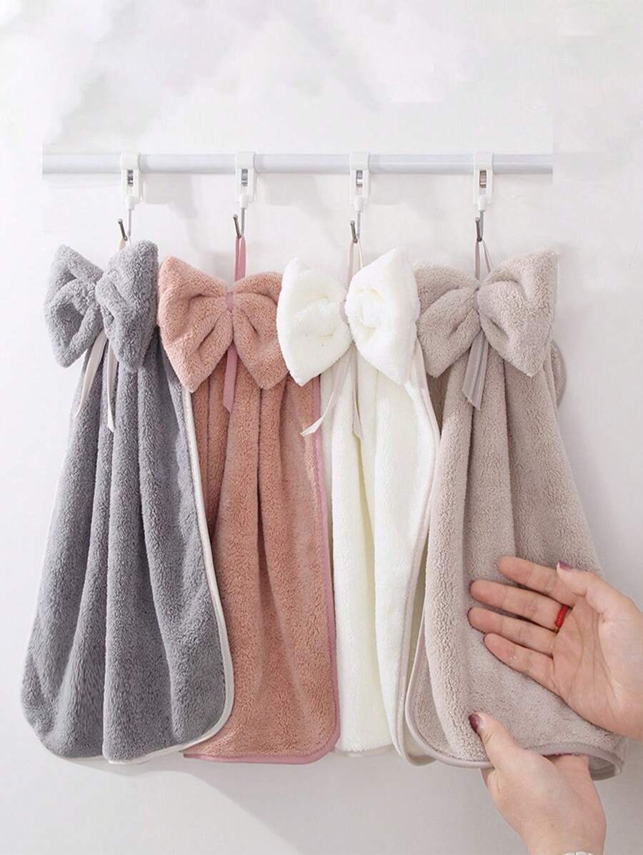 Butterfly Decor Absorbent Hand Towel, Hanging Towel, Super Absorbent Hand Towel For Kitchen, Bathroom, Home Use, Cute Towel, High Density Soft Absorbent Autumn Decor, Holiday Home Bathroom Decor Back To School Season Dishcloth Kitchen Towel - Multicolor - View 1