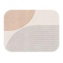 Ovale en vierkante PU-placemat, waterdichte oliebestendige warmte-isolatie, eettafelmat voor thuis