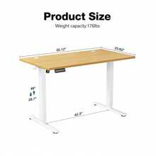 Standing Desk, Adjustable Height, Game Work, Computer Desk, Home Office